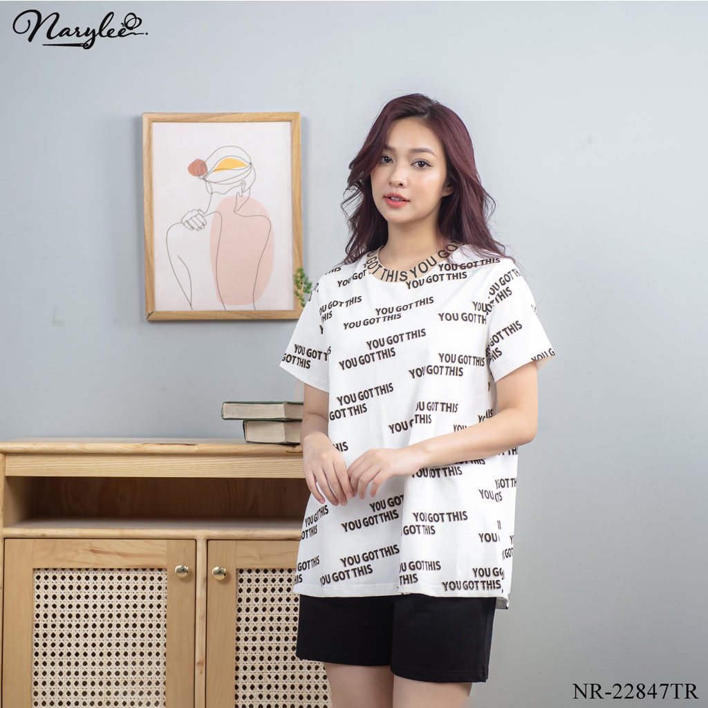 BỘ MẶC NHÀ COTTON NARYLEE ÁO TAY CỘC QUẦN ĐÙI NR-8478