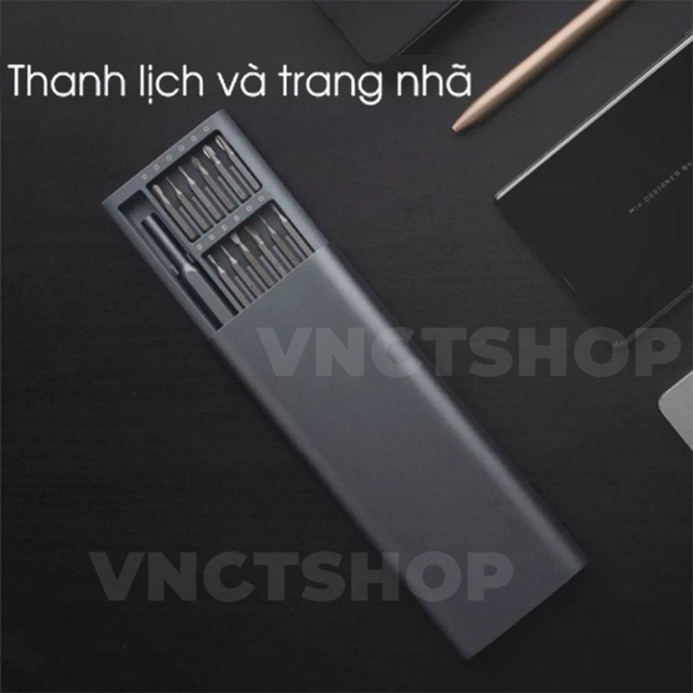 Bộ tua vít đa năng mini 24 đầu nhỏ sửa điện thoại, tô vít từ tính mở laptop mắt kính đồng hồ