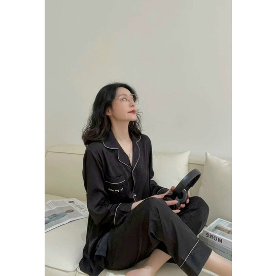 BỘ PYJAMA LỤA DÀI SHERLARR CAO CẤP MÃ 2023-32
