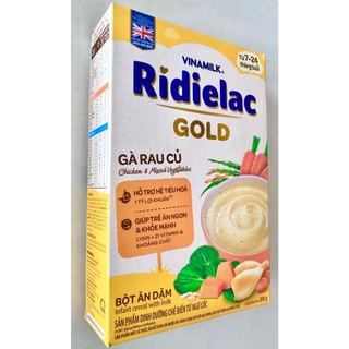 Bột ăn dặm RiDielac Gà rau củ hộp giấy 200g