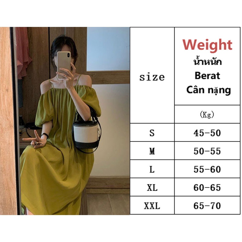 Đầm Maxi Trễ Vai Dáng Chữ A Màu Xanh Lá Phong Cách Pháp Thời Trang Cho Nữ