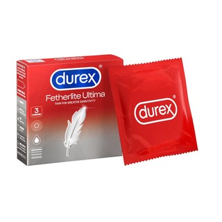 Bao cao su Durex Fetherlite Ultima siêu mỏng, size 52mm - Hộp 3 bao
