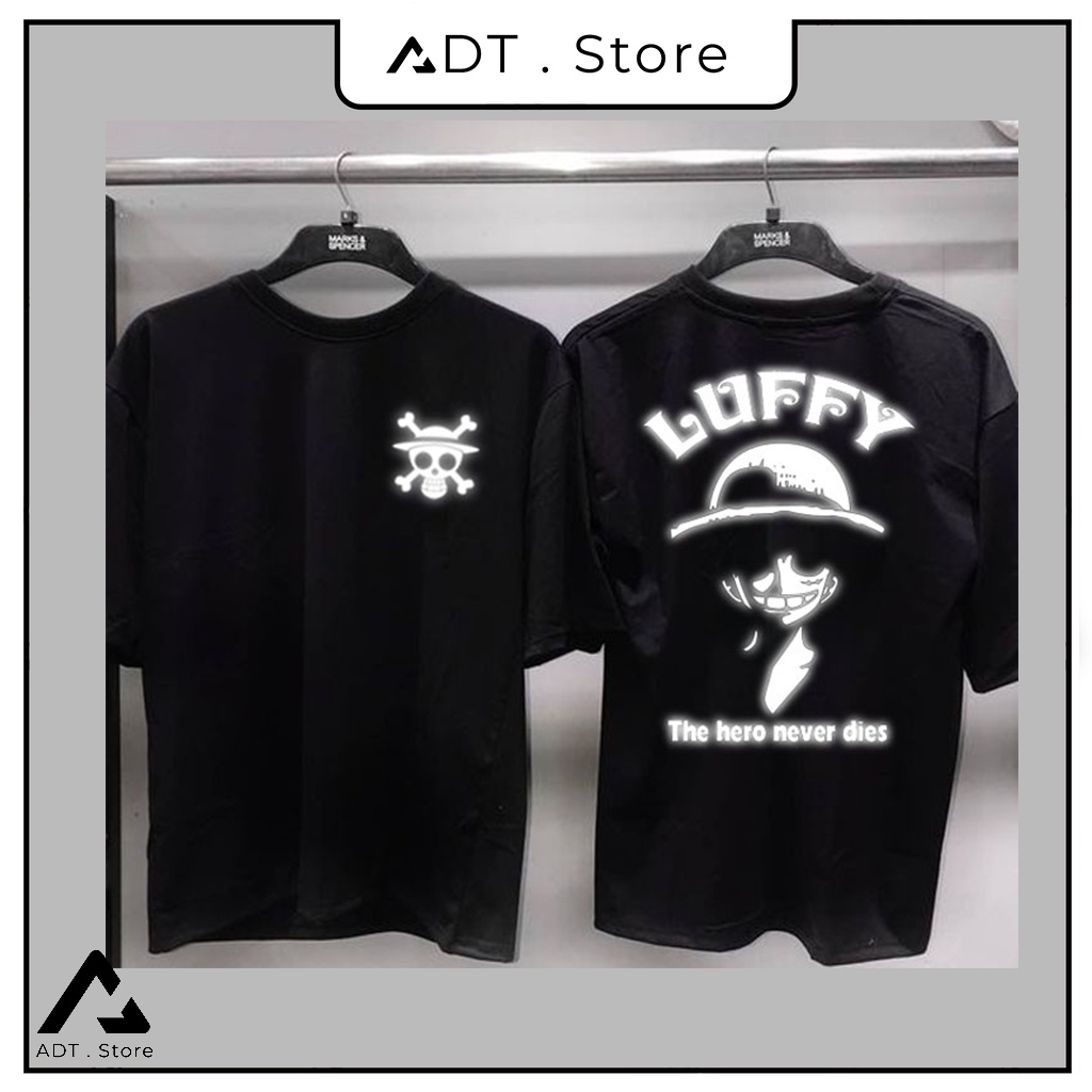 Nhiều Mẫu Áo thun phản quang - Áo unisex mẫu đen in hình đôi cánh thiên thần và ác quỷ