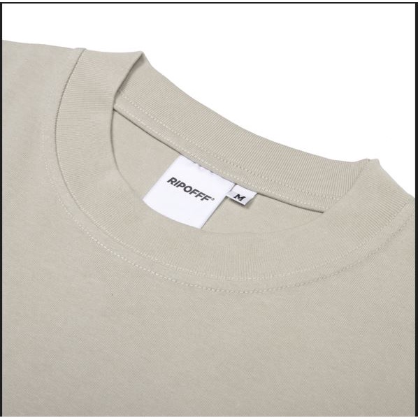 RIPOFFF Basic Heavyweight Boxy T-shirt - Cream