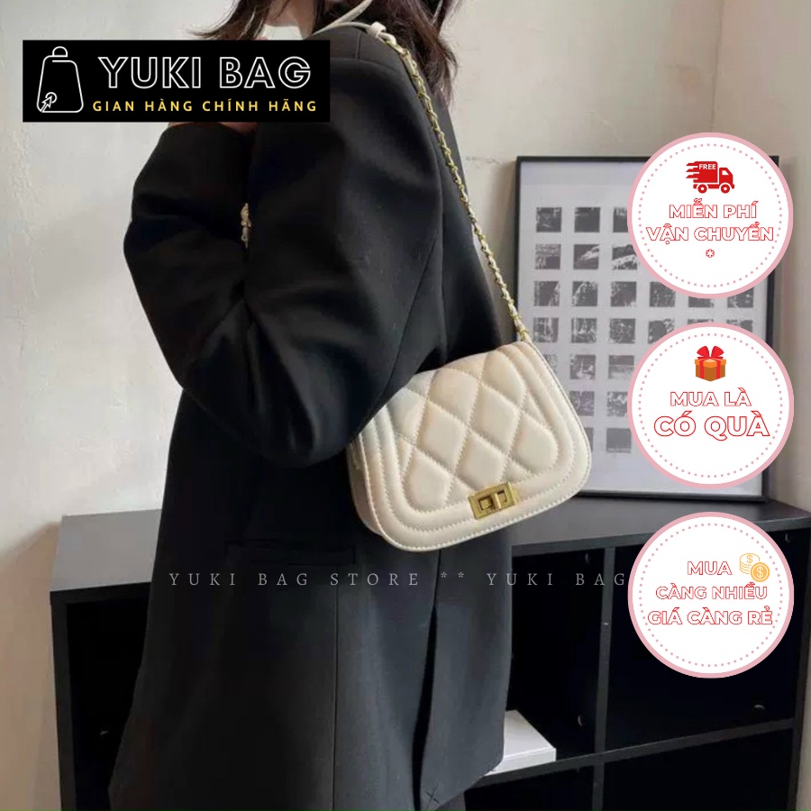 Túi xách nữ đeo chéo, đeo vai YUKI Bag, dùng đi chơi, đi học,chất da đẹp, thời trang cao cấp size 20cm YB492