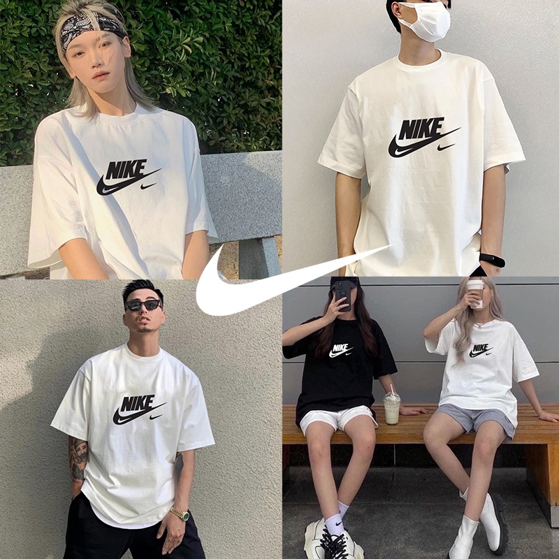 Áo thun Nike cao cấp tay lỡ Cao Cấp Chính Hãng Nike nhiều màu, phông basic form rộng, cotton, unisex nam nữ K5