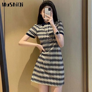 Đầm MUSHIQI cao cấp thời trang mùa hè 2022 phong cách Pháp dành cho nữ
