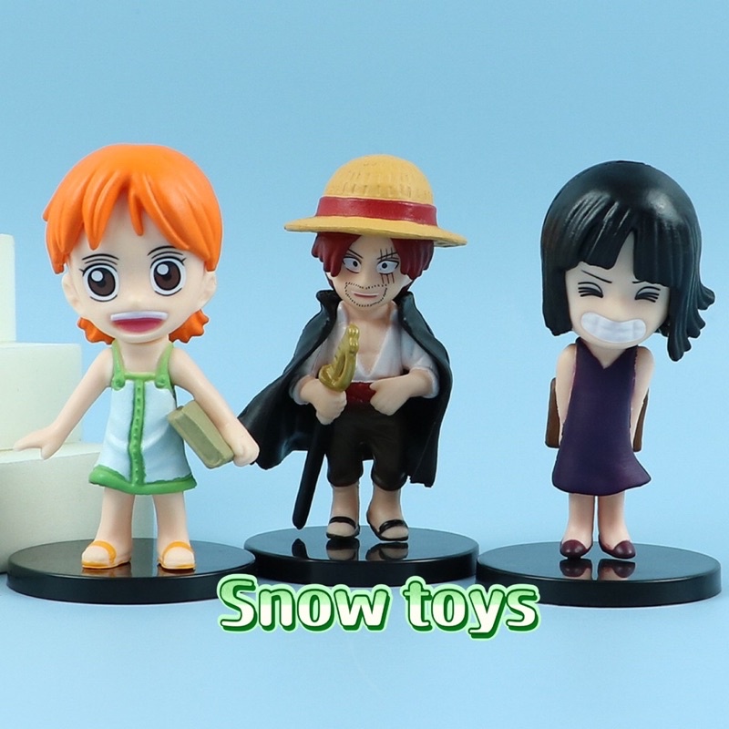 Mô hình One Piece hồi nhỏ - Mô hình Nami Franky Sanji Zoro Shanks Robin Sabo Ace Luffy Usopp Vivi hồi bé - Cao 8cm~9cm