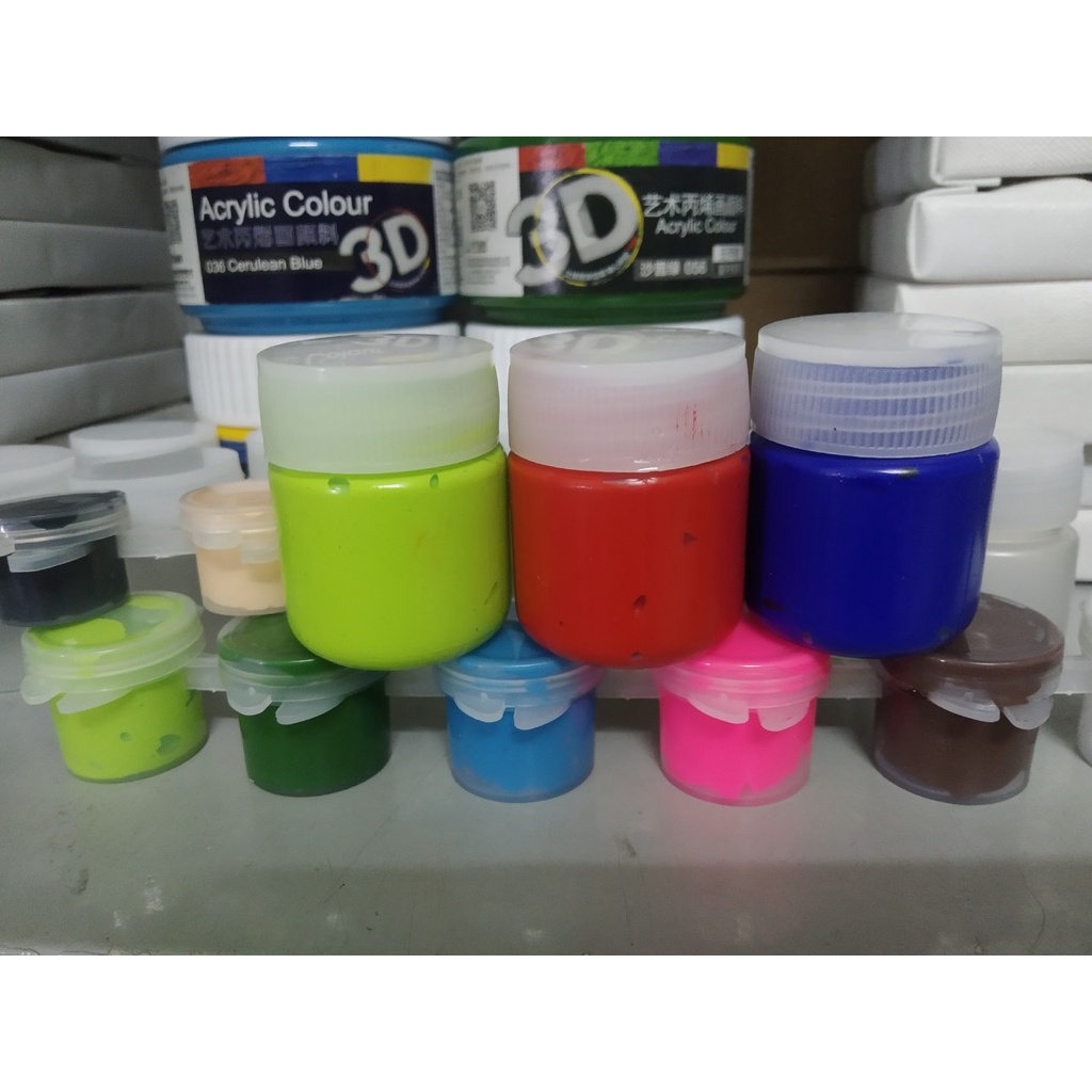 Màu chiết chuẩn Acrylic hũ nhỏ 10ml tiện dụng