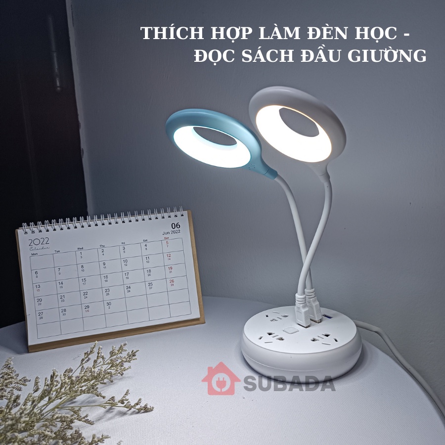 Đèn led usb chống cận bảo vệ mắt để bàn học làm việc SuBaDa kiêm đèn ngủ nhỏ gọn tiện lợi tiết kiệm điện DU01 | BigBuy360 - bigbuy360.vn