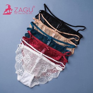 Quần Lót Ren Nữ ZAGU 622 Chất Ren Mỏng Phối Cùng Lớp Lưới Mềm Ôm Sát Cơ Thể Chuẩn Hàng Thương Hiệu
