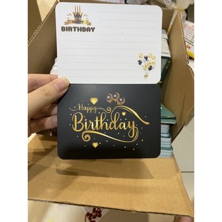 Thiệp sinh nhật, Thiệp Happy Birthday giấy C300 cán mờ KT 11x8