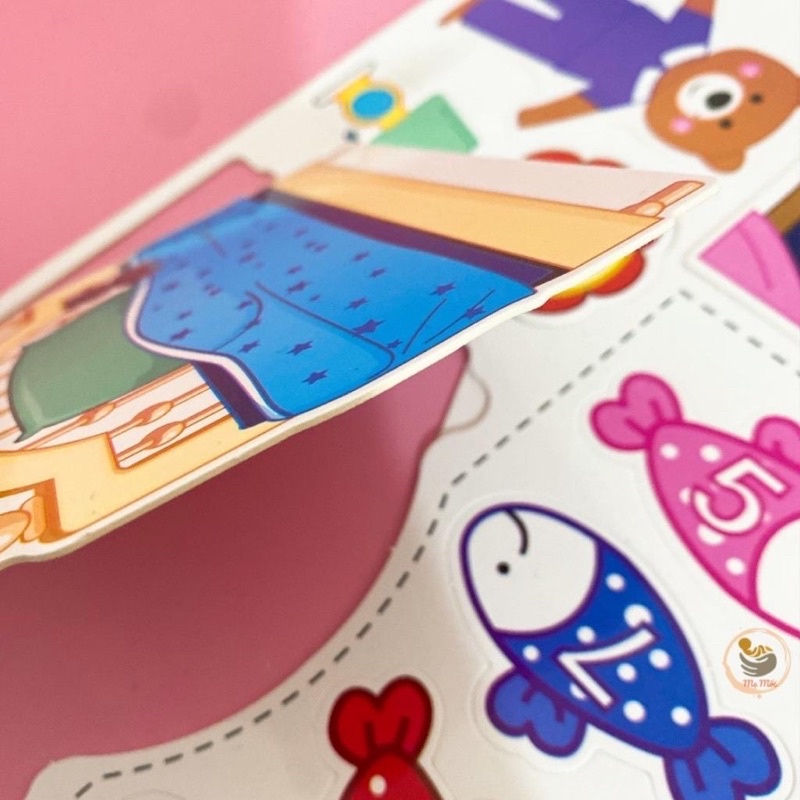 Học Liệu Montessori Bóc Dán 17 Chủ Đề, Giúp trẻ phát triển tư duy logic, đồ chơi giáo dục, bọc dán - Loki