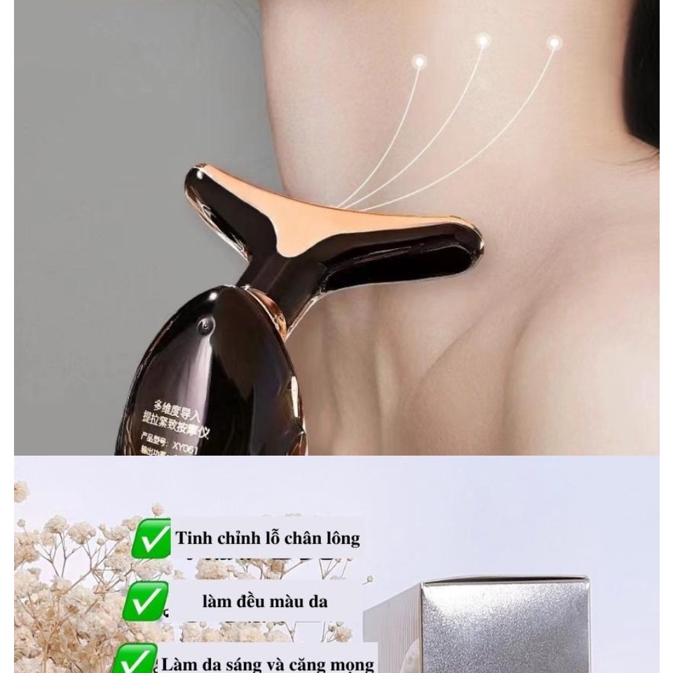 Máy Mát Xa Nâng Và Làm Săn Chắc Da Mặt Đa Chiều HIH và Oshufe