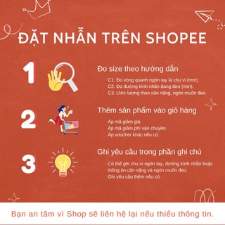 (HÀNG CHÍNH HÃNG) Nhẫn nữ Bạc Hiểu Minh NU360