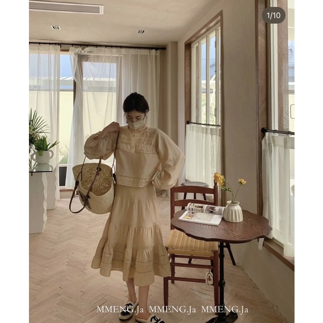 🍂Đầm Hàn phong cách Vintage -Retro