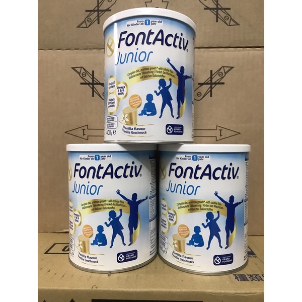 (SALE ĐÂM DATE T8.23) Sữa bột tăng trưởng chiều cao FontActiv Junior dành cho trẻ từ 1 - 14 tuổi 400G
