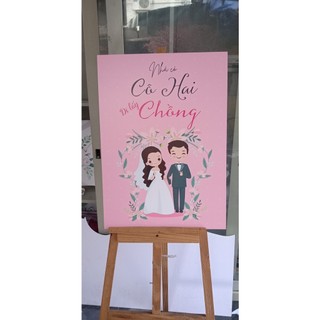 BẢNG TÊN ĐÁM CƯỚI 5 LY HAFU HOUSE M5