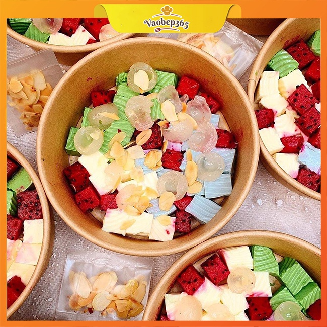 Sét Nguyên Liệu Làm Chè Khúc Bạch Long Nhãn Thạch 3 vị