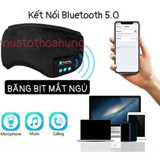 Mặt Nạ Che Mắt Ngủ HORO Có Tai Nghe Kết Nối Bluetooth 5.0, Băng Bịt Mắt Ngủ Không Dây