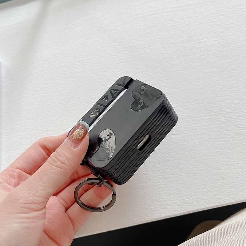 Vỏ Bảo Vệ Hộp Sạc Tai nghe không dây airpods 1 / 2 / 3Nd airpods pro2 Bằng tpu Hình Khối Rubik