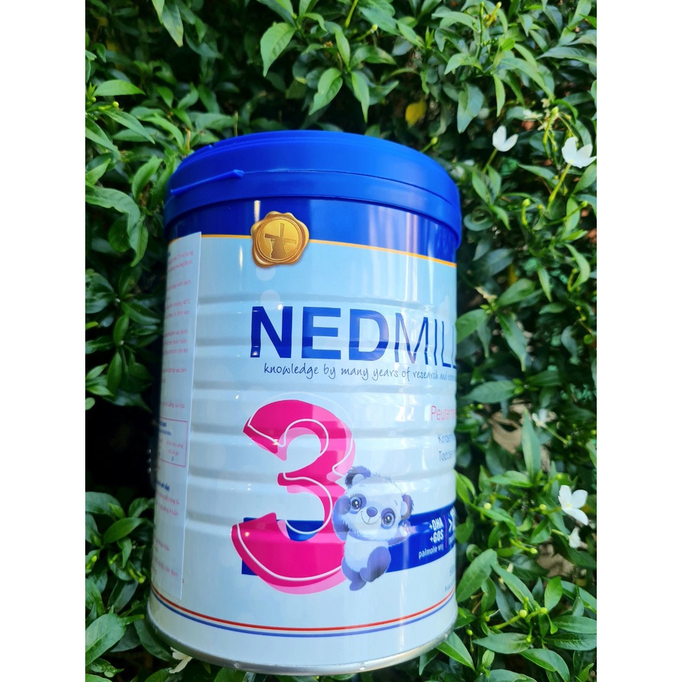 [800g] Sữa bột công thức ăn dặm dành cho trẻ trên 12 tháng Nedmill 3 Hà Lan giúp tăng cân, đề kháng, phát triển trí não