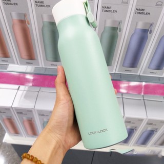 Bình Giữ Nhiệt Lock&Lock Name Tumbler LHC4125 500ml Mẫu Mới xanh lá tuyệt đẹp - Chính hãng
