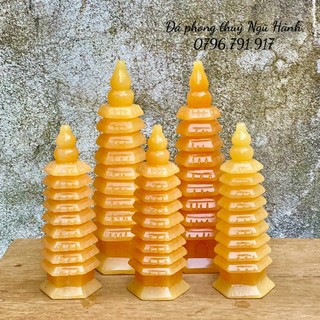 Tháp văn xương đá ngọc hoàng long - cao 15cm & 20cm