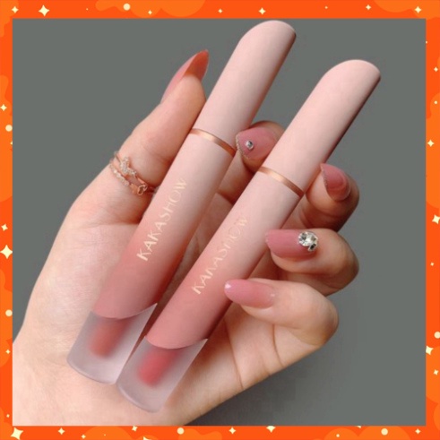 Son Kem Kakashow silky Touch mềm dẻo môi bản dupe a12 ver 8 có ảnh shop chụp