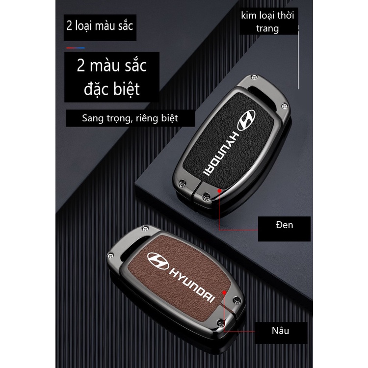 Ốp chìa khóa Hợp kim cao cấp Hyundai Creta, Elantra, Tucson, I10