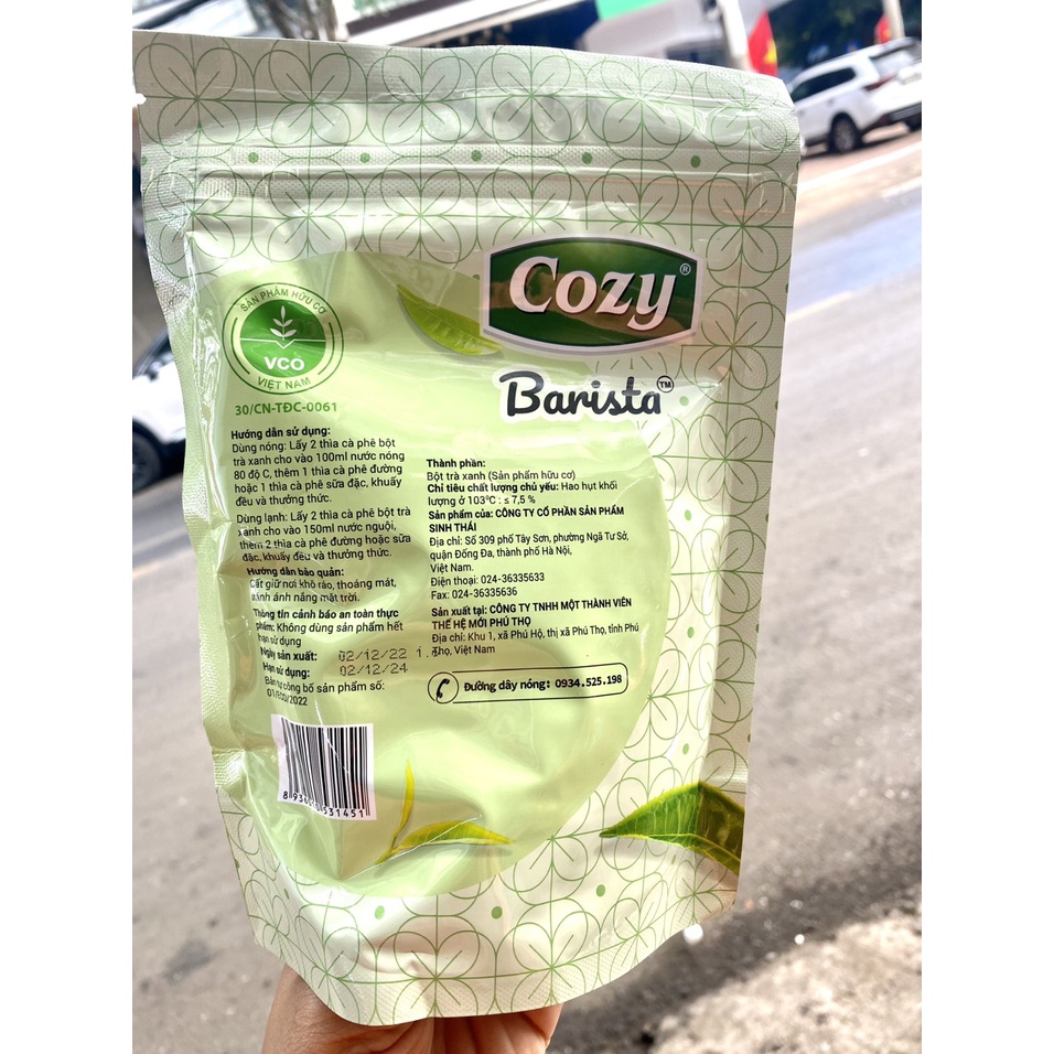 Bột Matcha Trà Xanh Cozy 200g