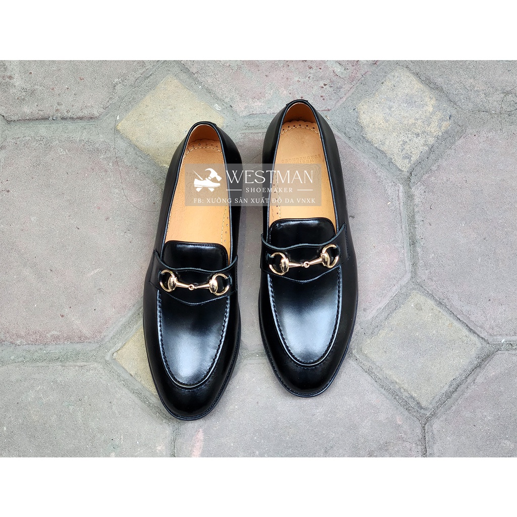 Giày Lười Nam Da thật Horsebit Loafer W0004-DS
