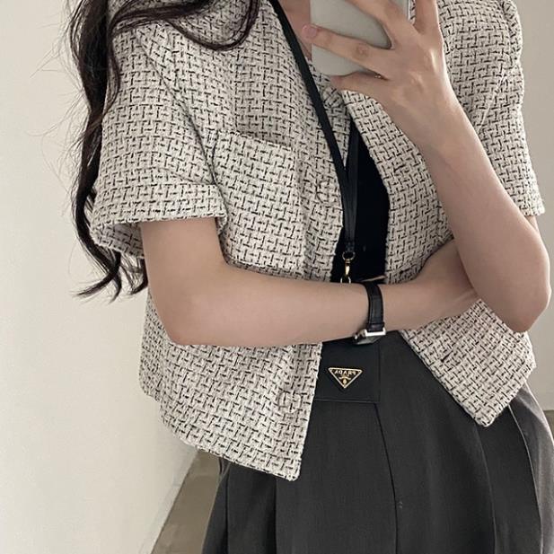 Áo khoác blazer form croptop dáng ngắn phong cách Hàn Quốc thời trang sang trọng cho nữ MA105 | BigBuy360 - bigbuy360.vn