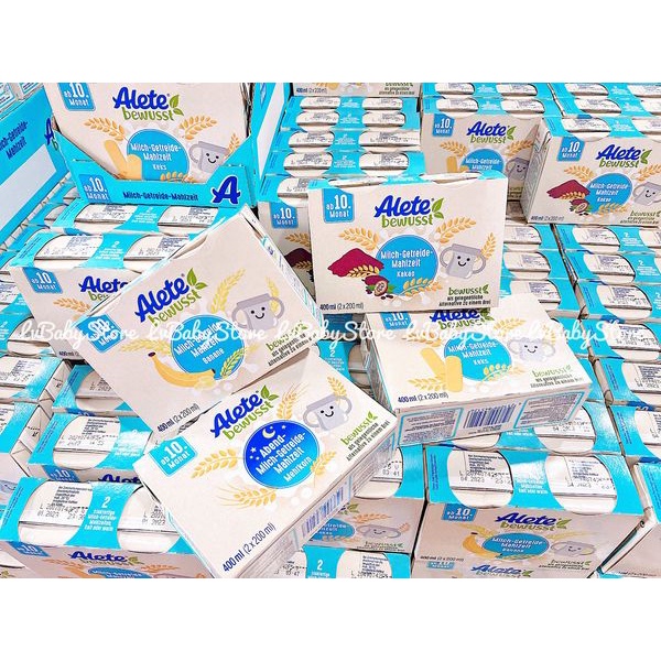 Sữa ngũ cốc đêm dinh dưỡng cho bé trên 10 tháng tuổi Alete Bewusst 2 hộp 200ml