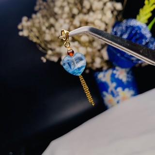 Mặt đá trái tim t.a charm phụ kiện cao cấp