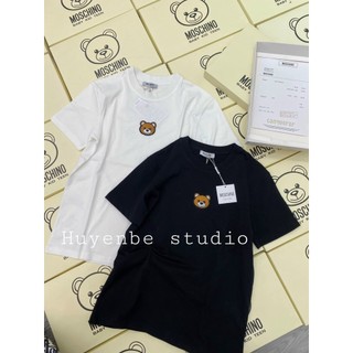 Áo phông gấu 3158 tay lỡ chất cotton khô nam nữ mặc xinh