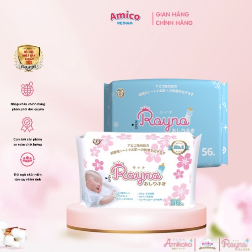 Khăn giấy ướt cao cấp Rayna