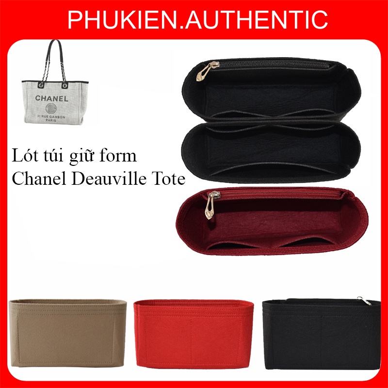 Lót túi giữ form Túi Chaneo Deauville tote full size cao cấp