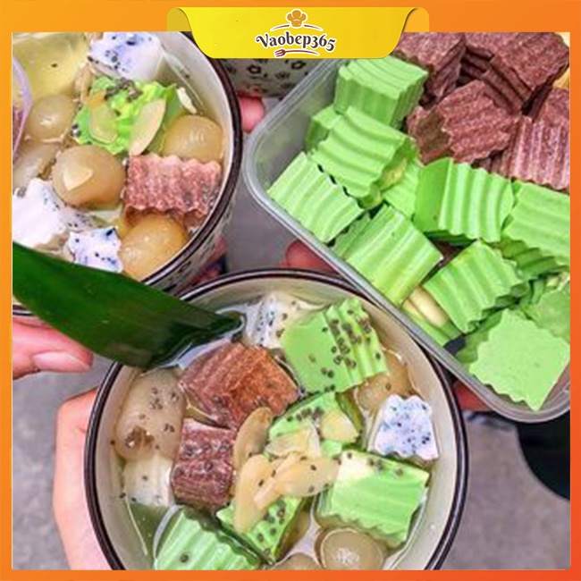 Sét Nguyên Liệu Làm Chè Khúc Bạch Long Nhãn Thạch 3 vị