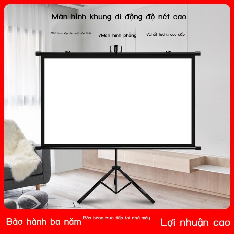 Màn Chiếu 3 Chân Di Động