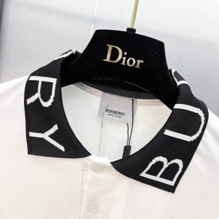 Áo polo nam BBR cotton cá sấu 100% Áo Polo Nam Nữ In quanh cổ thiết kế lịch sự trang trọng.