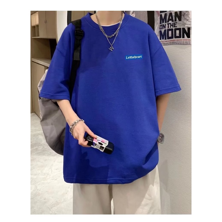 Áo Thun Tay Ngắn Cổ Tròn Dáng Rộng In Chữ Thời Trang Mùa Hè 2323 Cho Nam