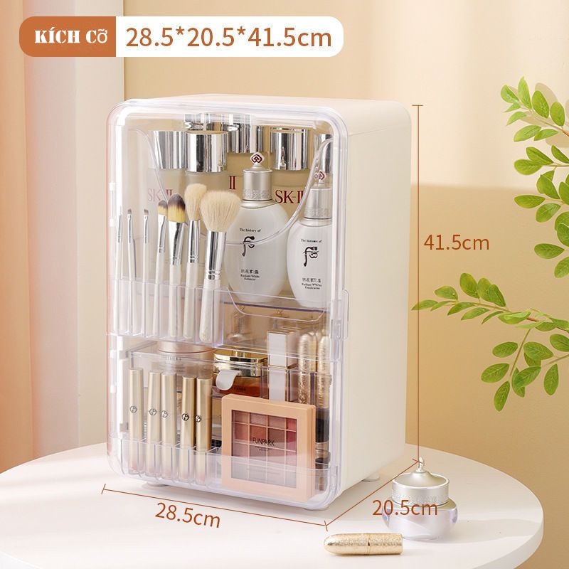 Hộp đựng mỹ phẩm,Trong suốt và có thể nhìn thấy, dễ lấy, sức chứa lớn, chất liệu tốt cho sức khỏe chống bụi và chống ẩm