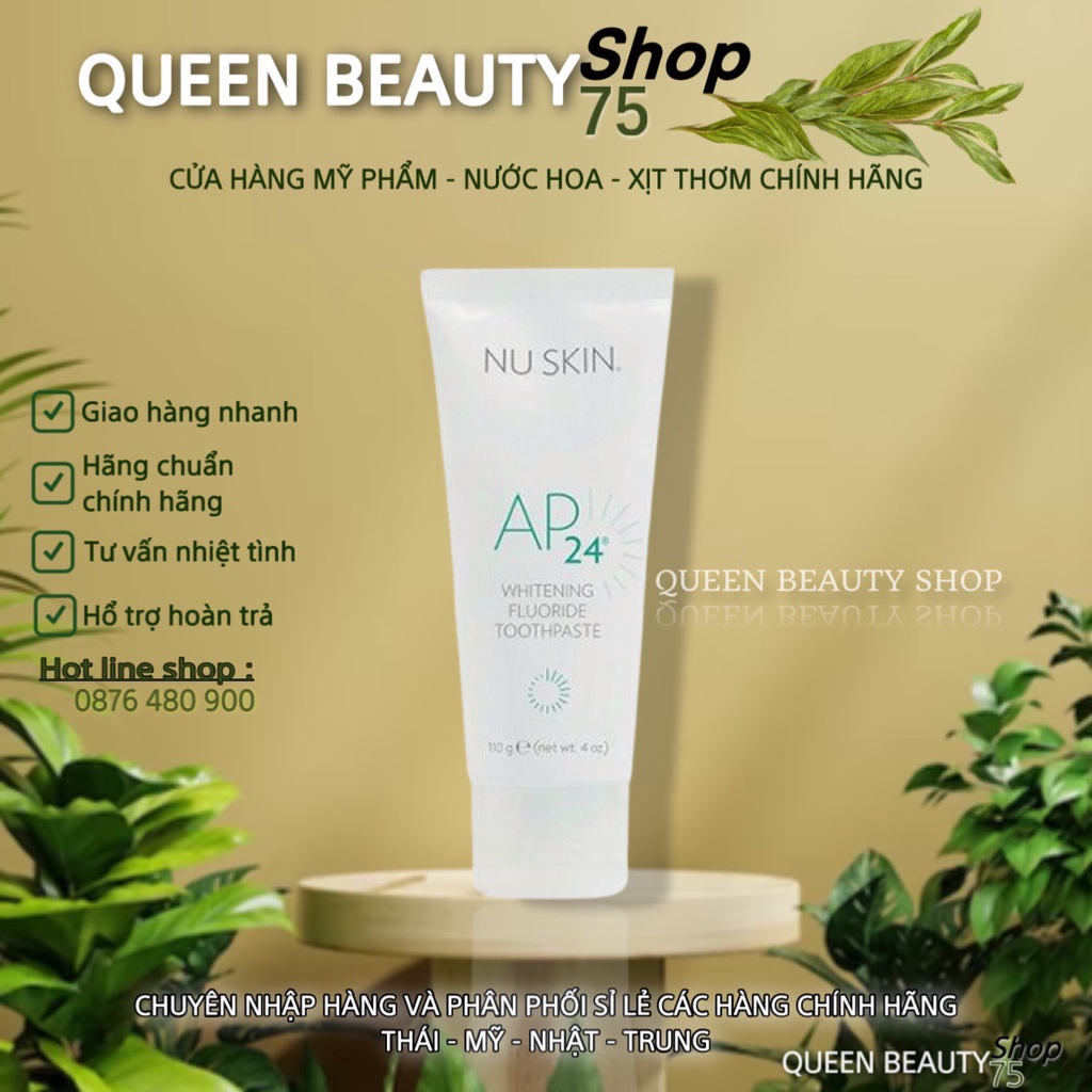 𝐐𝐮𝐞𝐞𝐧𝐁𝐞𝐚𝐮𝐭𝐲 - Kem đánh răng 𝐀𝐩24 𝐍𝐮𝐬𝐤𝐢𝐧 Tẩy Ố - Trắng Răng