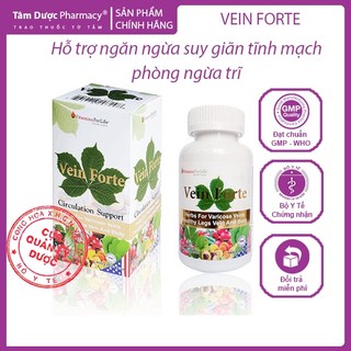 VEIN FORTE Hỗ trợ điều trị suy giãn tĩnh mạch, trĩ - Nhập khẩu chính hãng Mỹ