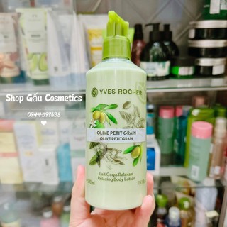 DƯỠNG THỂ HƯƠNG BƠ YVES ROCHER OLIVE PETITGRAIN RELAXING BODY LOTION 390ML.