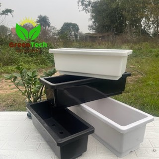 2 Chậu Chữ Nhật Trồng Rau Đủ Size - Chậu Thông Minh