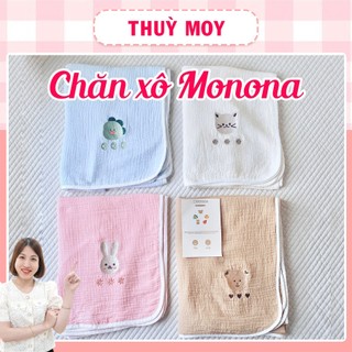 Chăn đắp xô, Chăn Gạc 2 Lớp Kiêm Khăn Tắm Monona cho bé, mềm mại, thấm hút