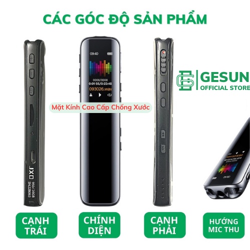 Máy ghi âm JXD-950i bộ nhớ 16G .Máy ghi âm thiết kế nhỏ gọn ,chất lượng lọc âm cực tốt ,hỗ trợ thẻ 32G Bảo hành 12 tháng