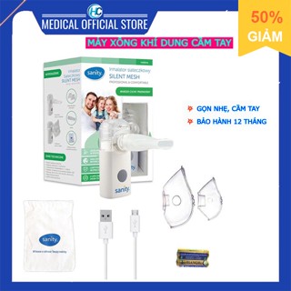 Máy xông khí dung, máy xông mũi họng cầm tay siêu âm Sanity (Đức)-Bảo hành 1 năm